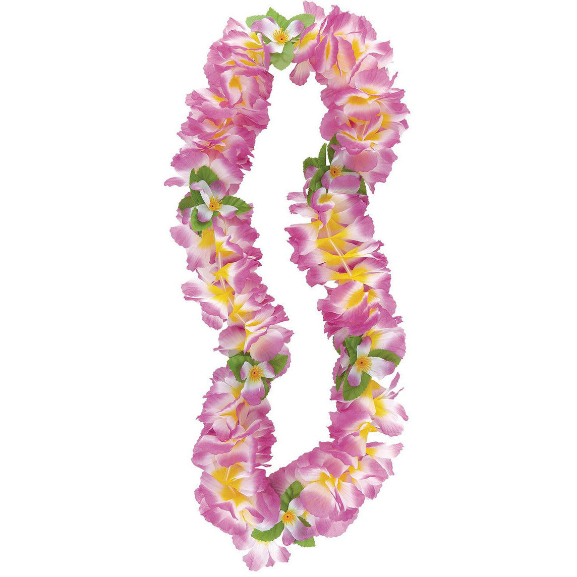 Luau Fancy Orchid Lei - Purple Yellow