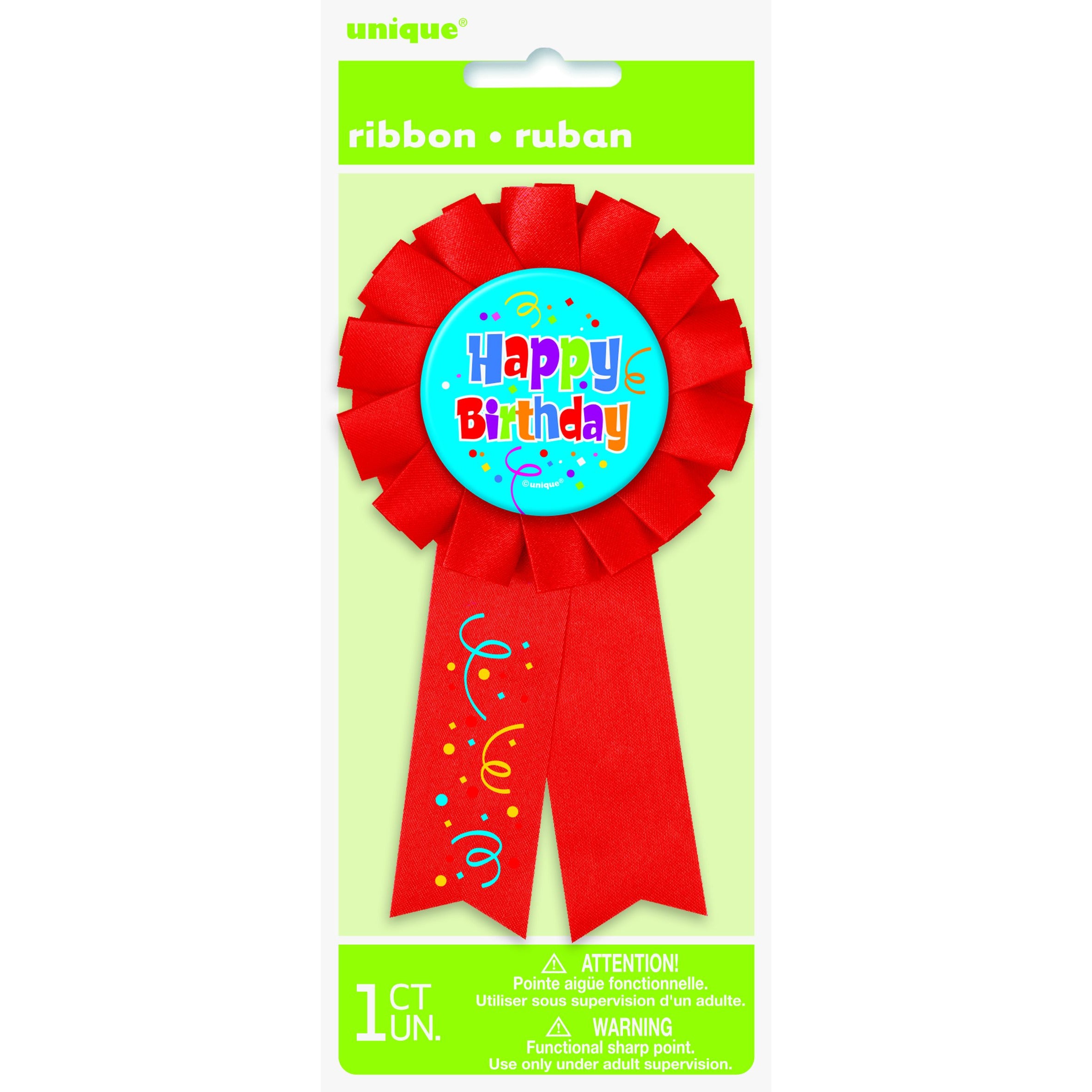 Happy Birthday Award Ribbon