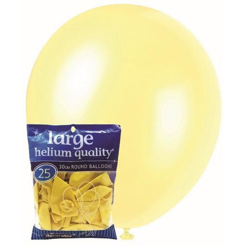 12 Latex Balloons, Decorator Beige
