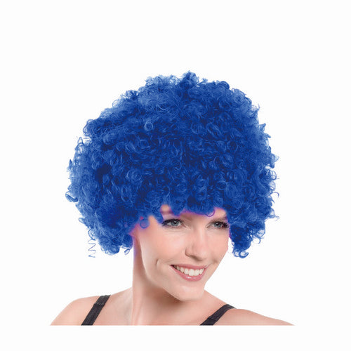 Party Wig Afro Blue