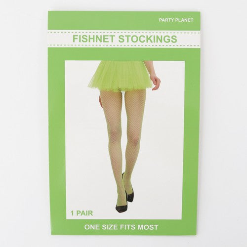 Fishnet Tights Neon Green