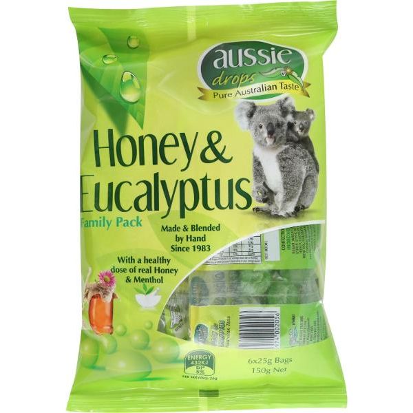 Aussie Drops Honey & Eucalyptus Family