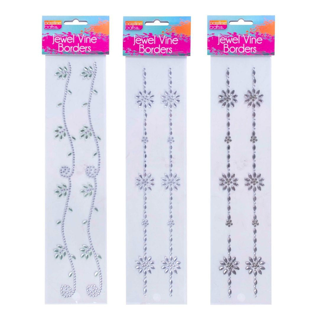 Stickers - Crystal Jewels Vine Border