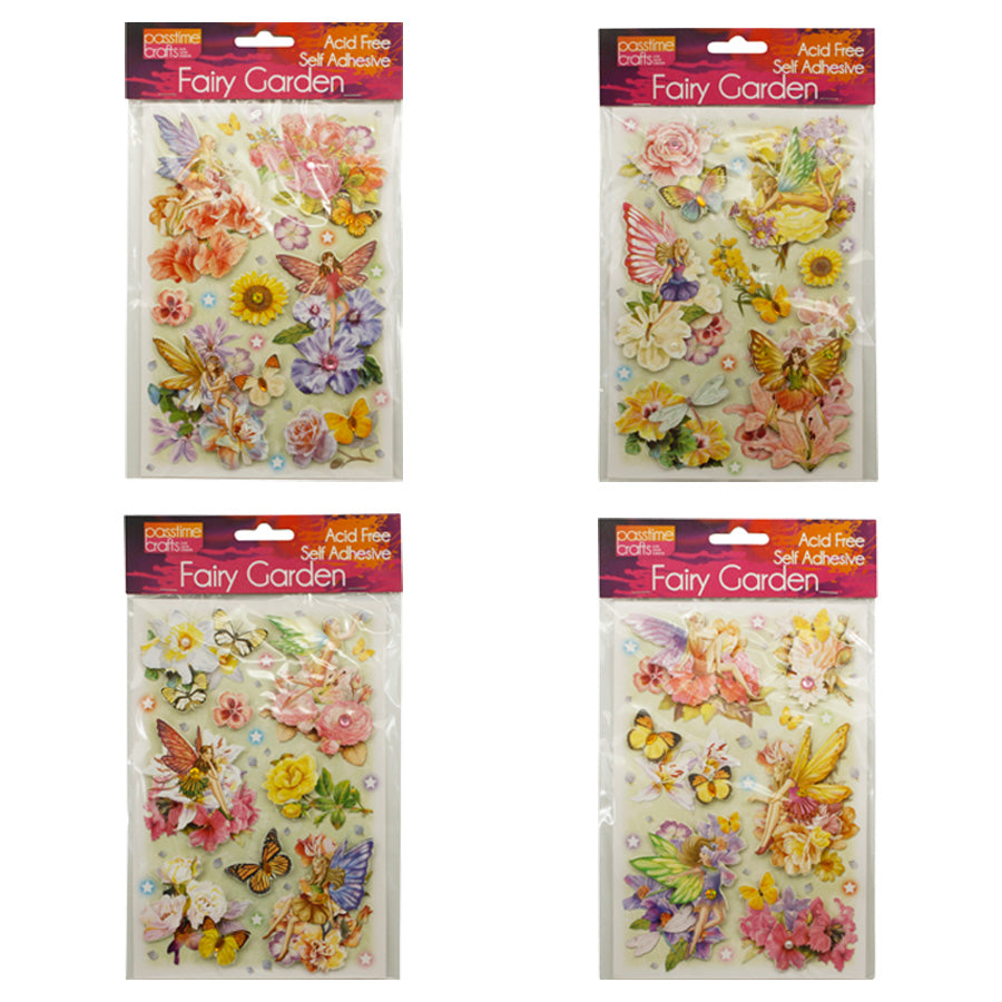 3D Stickers - Fairy & Butterfly Garden