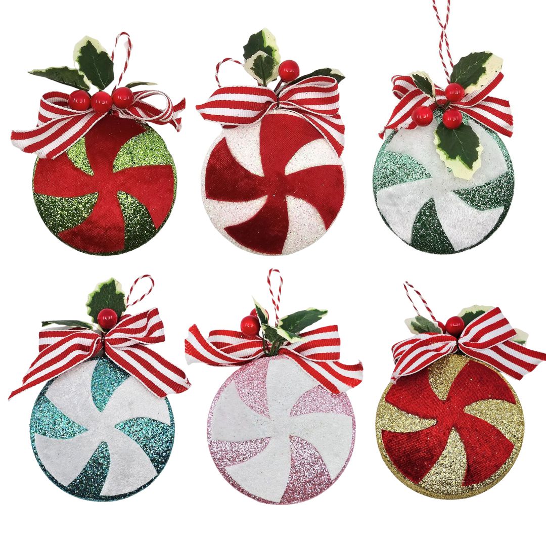 Christmas Candy Cane Decoration - Assorted