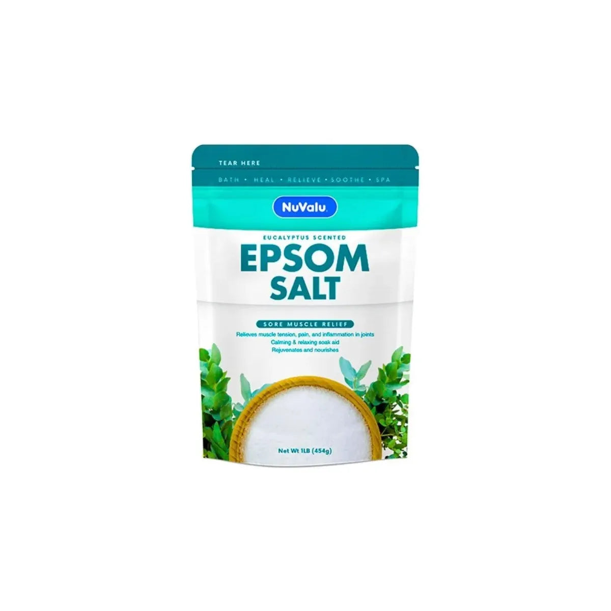 Nuvalu Epsom Salt - Sore Muscle & Back Soak