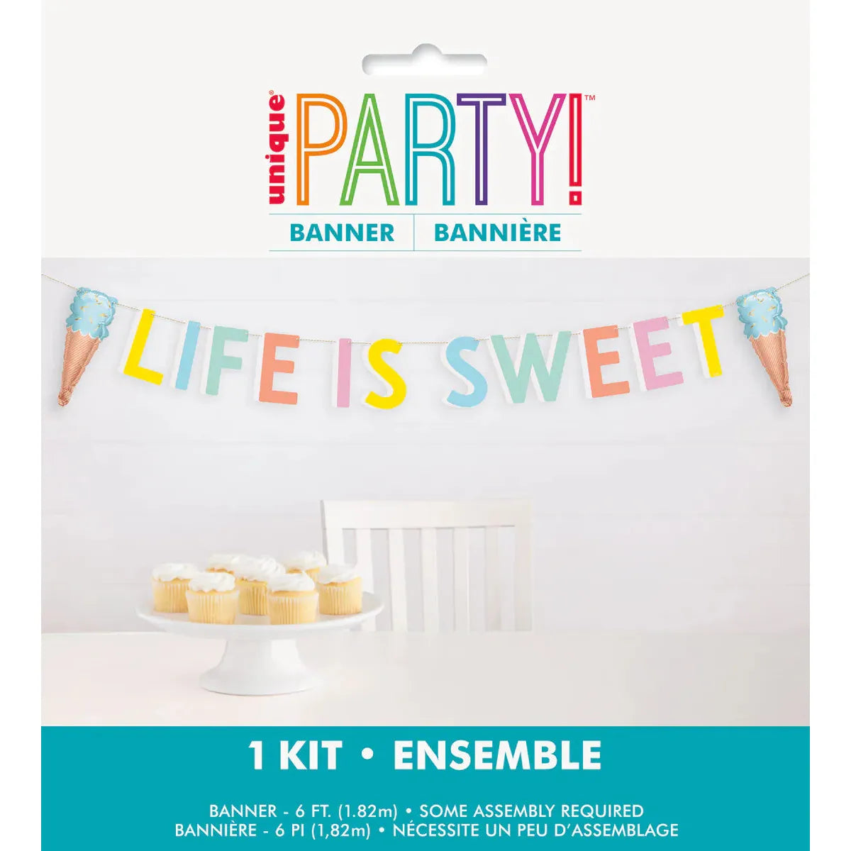 Life Is Sweet Letters Banner Kit - Pastel