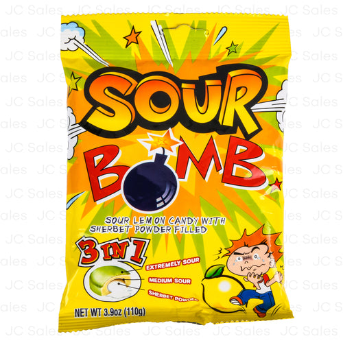 Sour Bomb Candy - Lemon