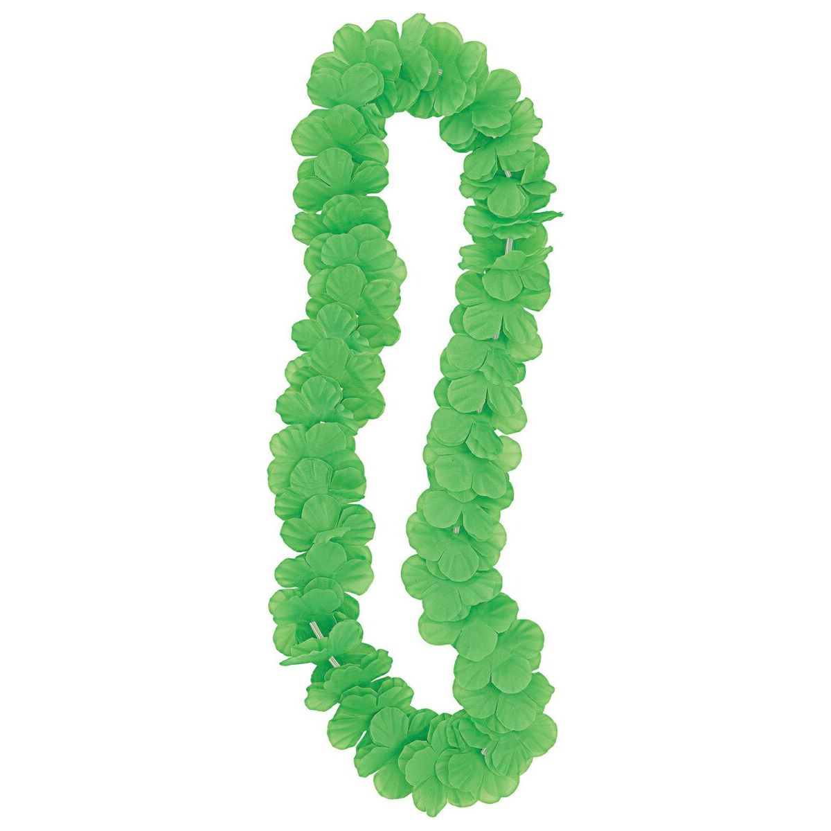 Hawaiian Luau Flower Lei - Lime Green