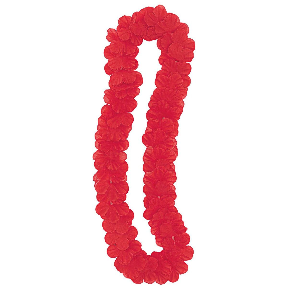 Hawaiian Luau Flower Lei - Red