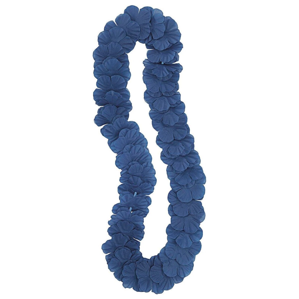 Hawaiian Luau Flower Lei - Royal Blue