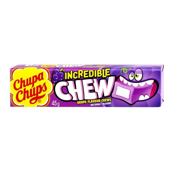 Chupa Chups Incredible Chew Grape 45g