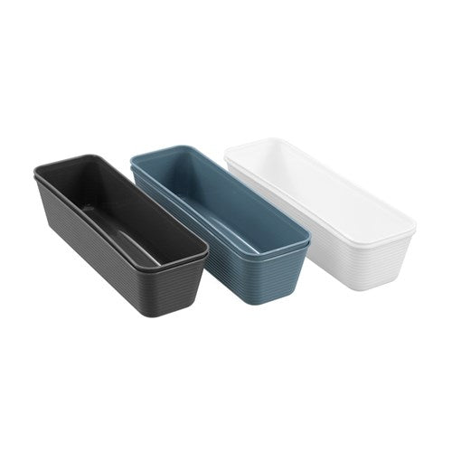 Flexi Organiser Tray 2Pk 25.5X8.5X6.5Cm