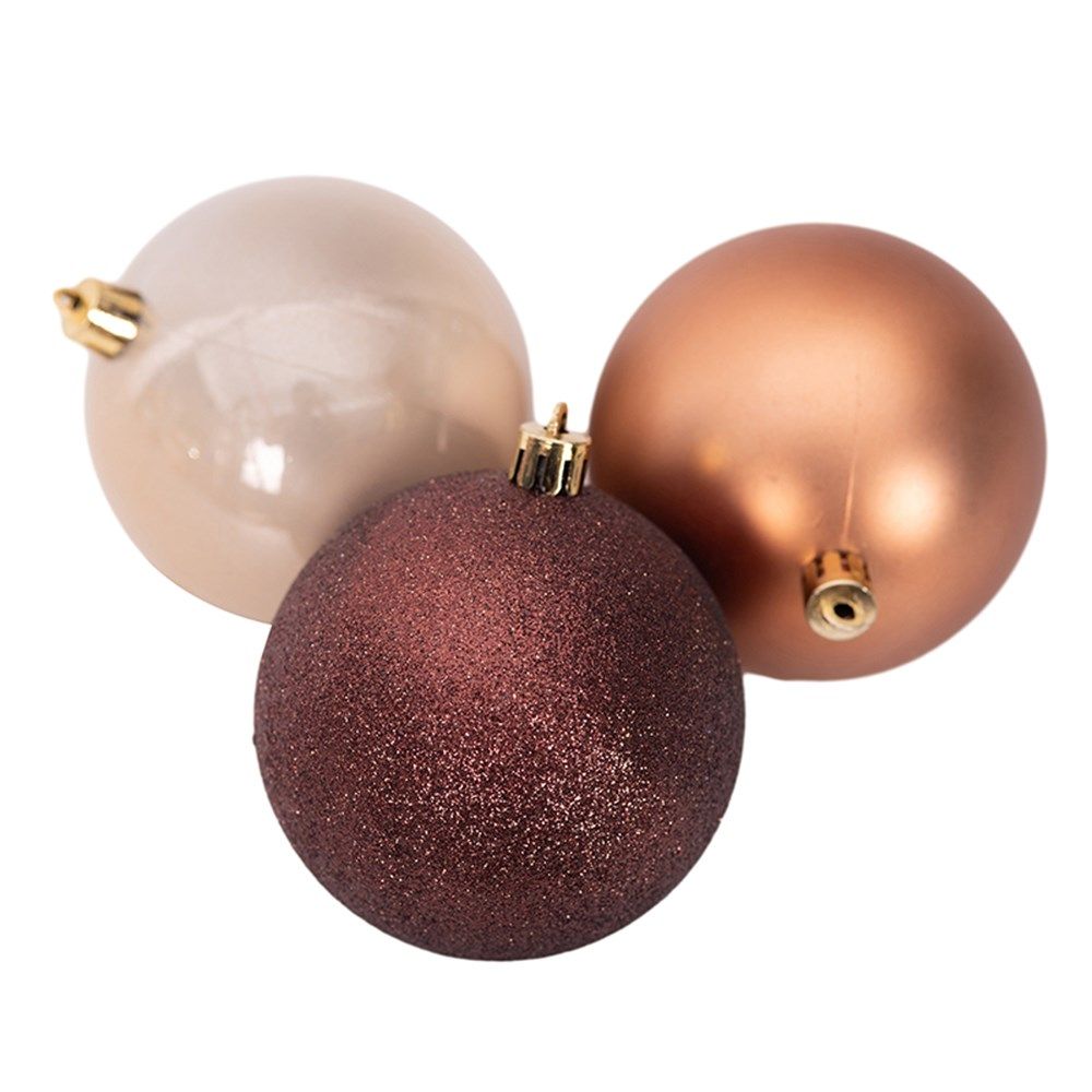 Christmas Shatterproof Baubles - Bronze