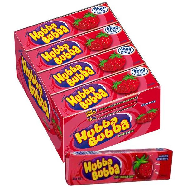 Hubba Bubba Bubble Gum Seriously Strawbe