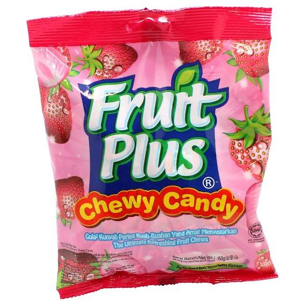 Fruit Plus Chewy Candy Strawberry 150g