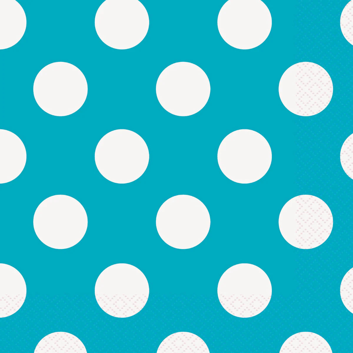 Polka Dot Lunch Napkins - Caribbean Teal