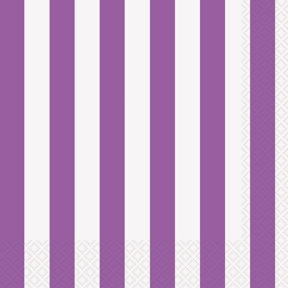 Stripes Beverage Napkins - Pretty Purple