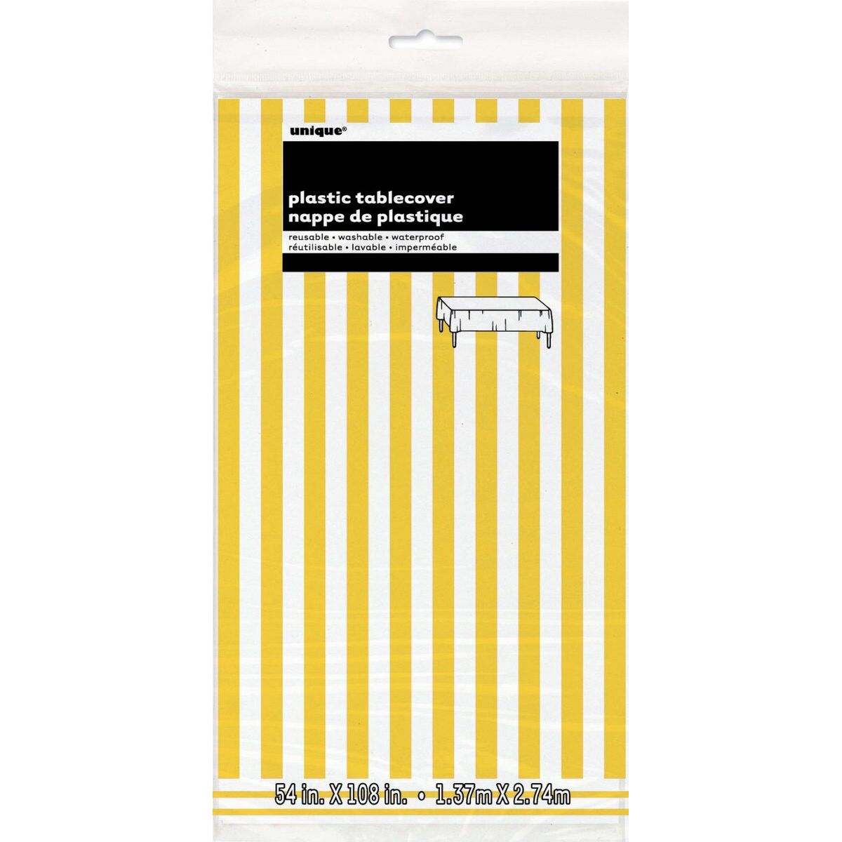 Tablecover Rectangle - Stripes Sunflower Yellow