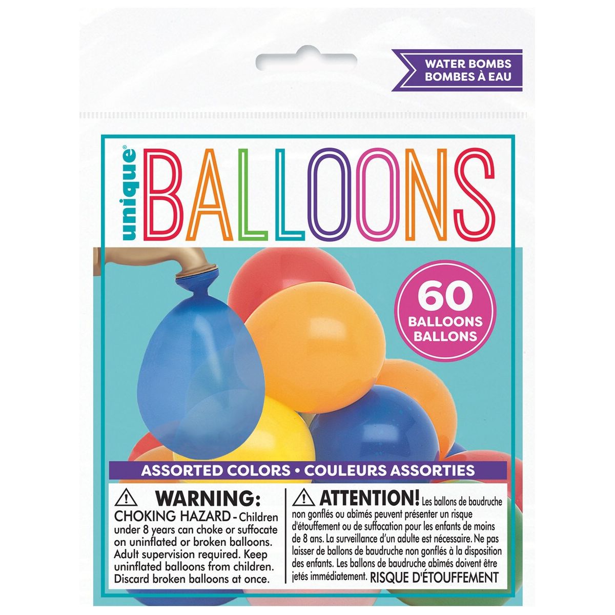 Water Bomb Balloons - Assorted Colours