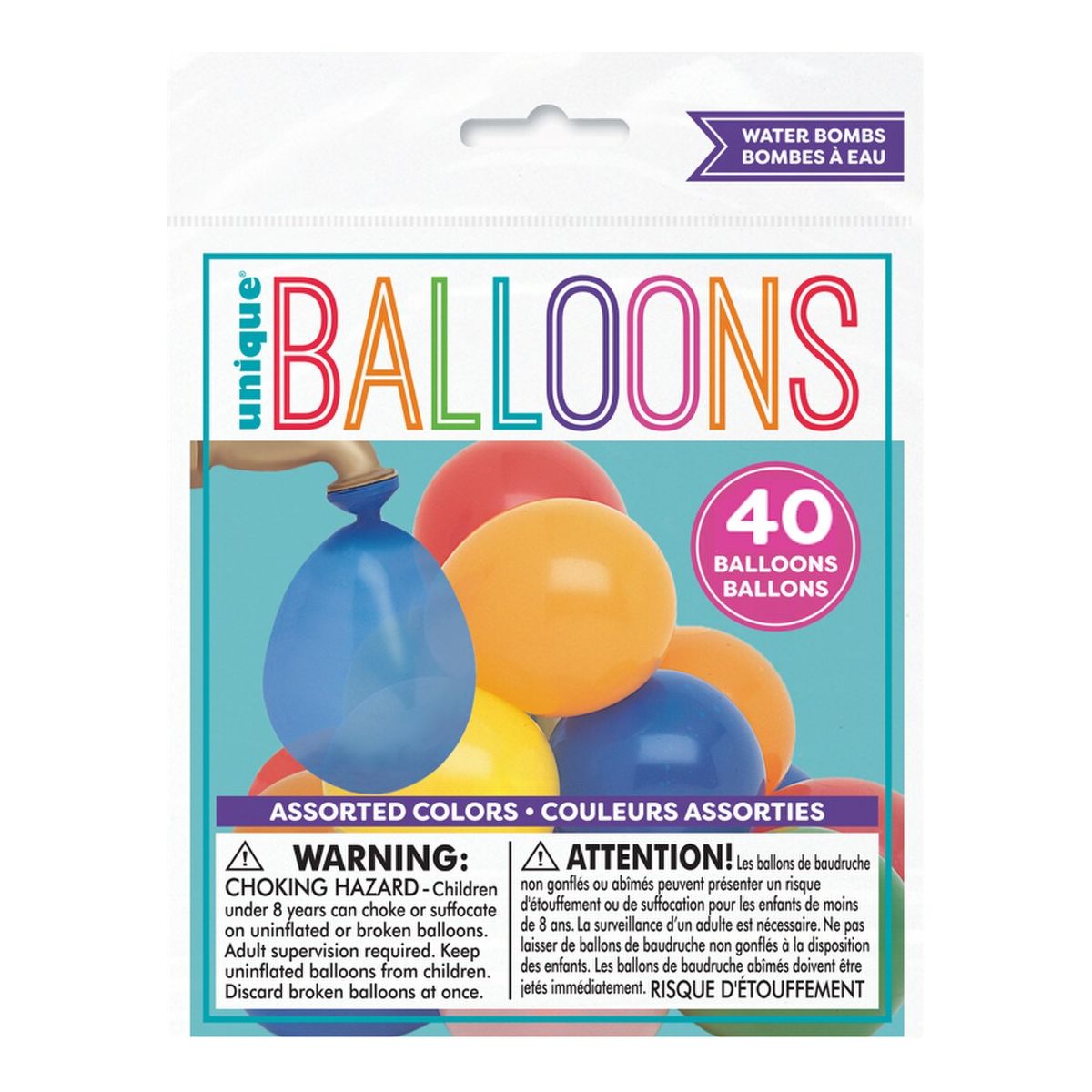 Water Bomb Balloons - Assorted Colours