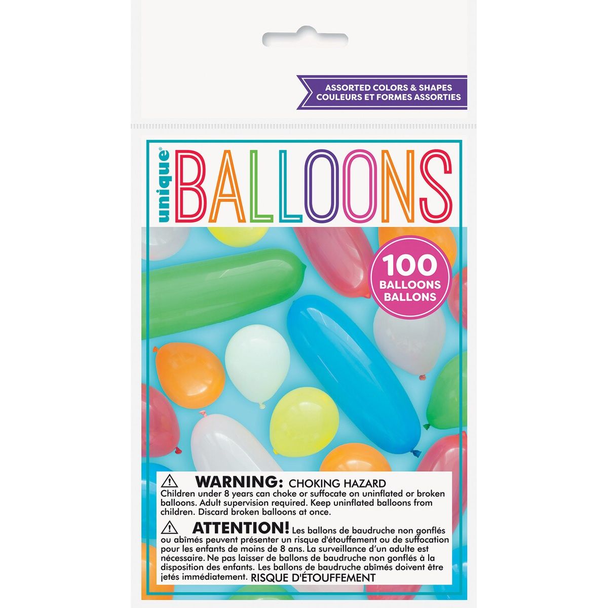 Party Balloons - Assorted Colours & Shapes