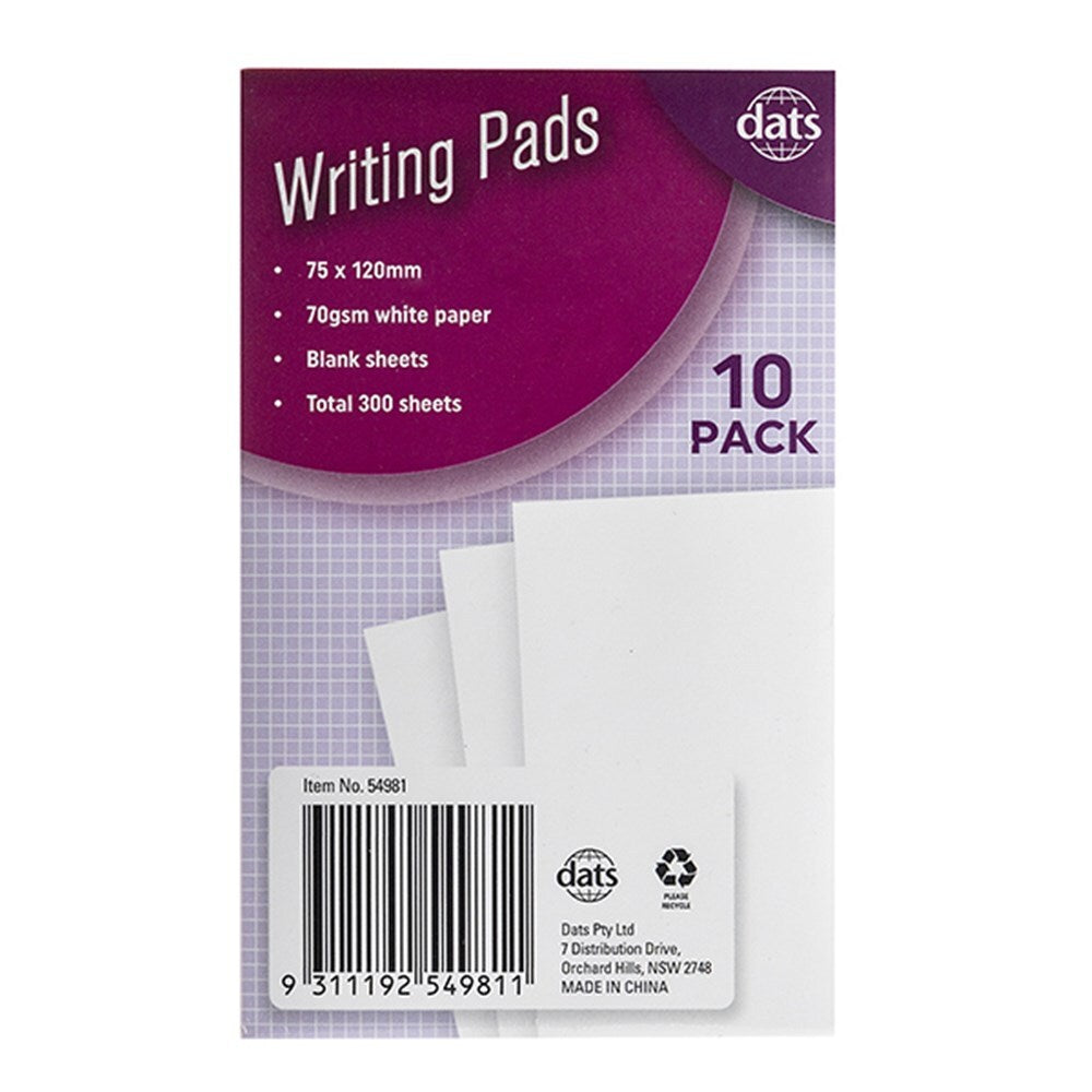 Writing Pads - Plain Pages