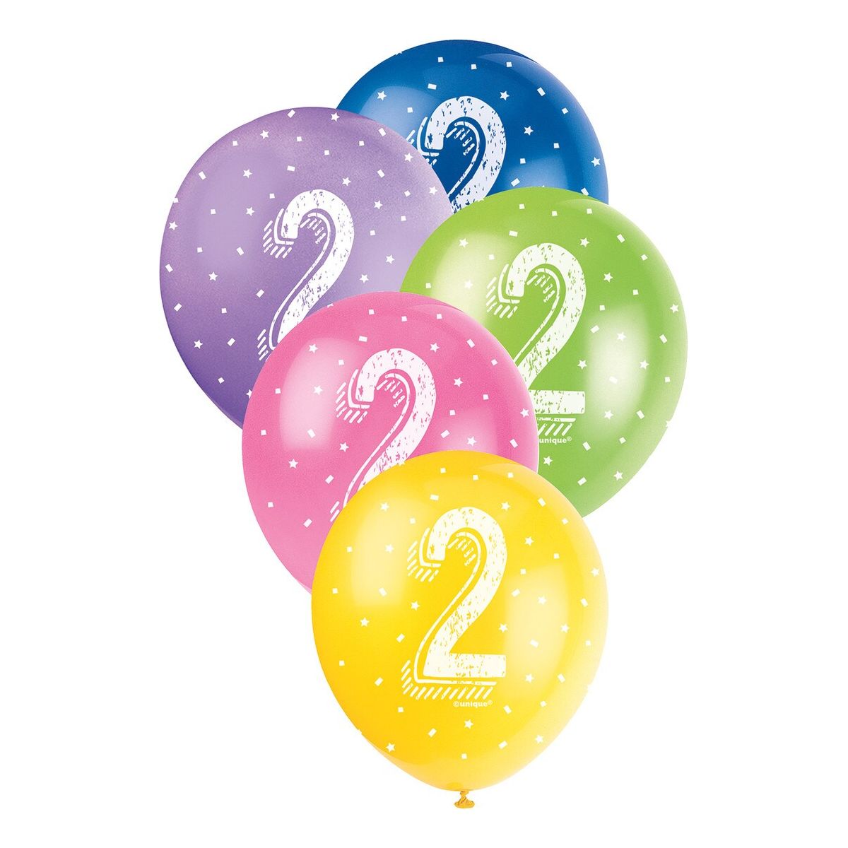 Number 2 Pearl Balloons - Assorted Colours