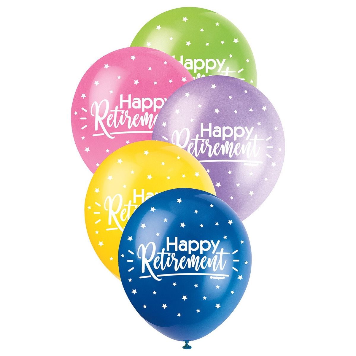 Happy Retirement Pearl Balloons - Assorted Colours