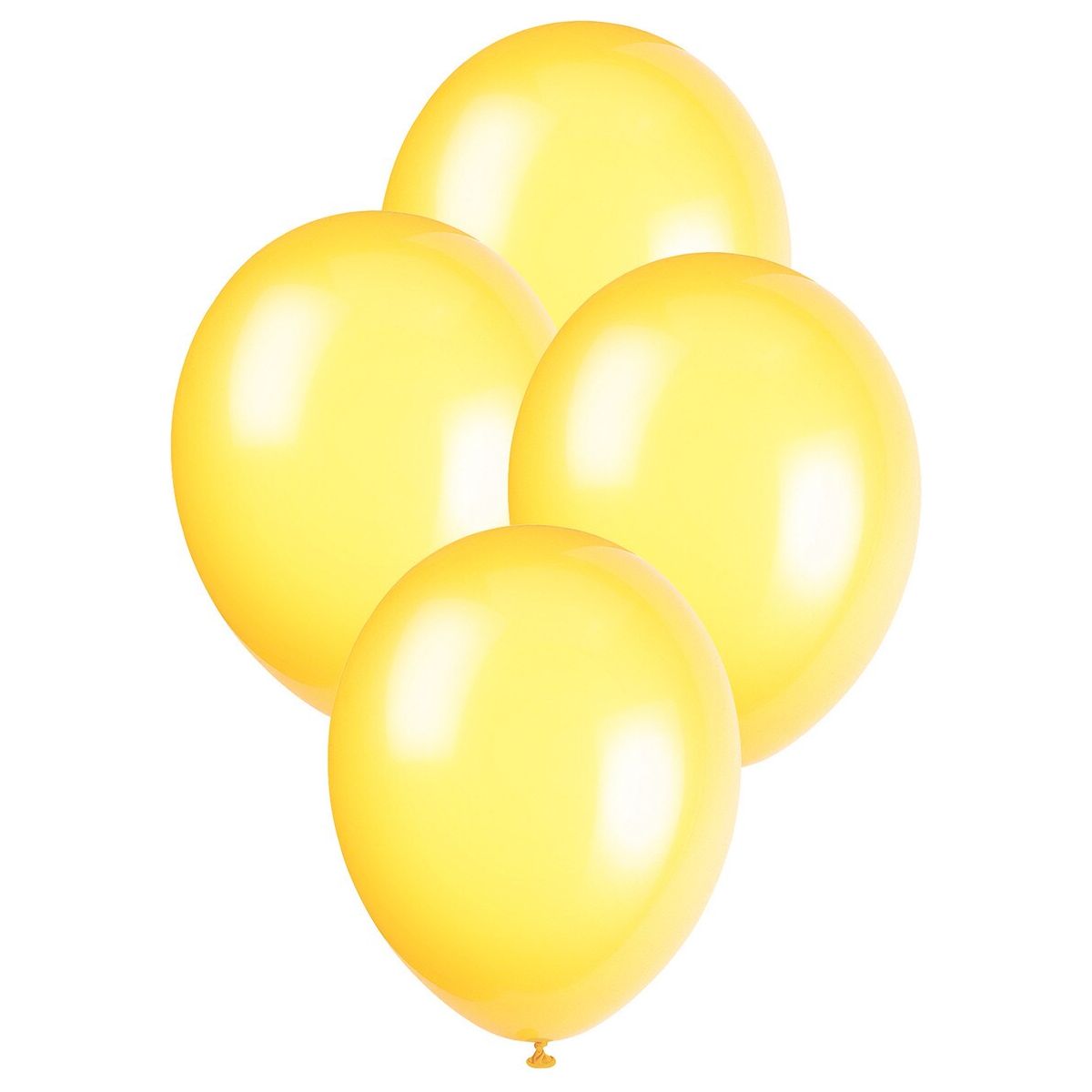 Premium Crystal Latex Balloons - Lemon Yellow