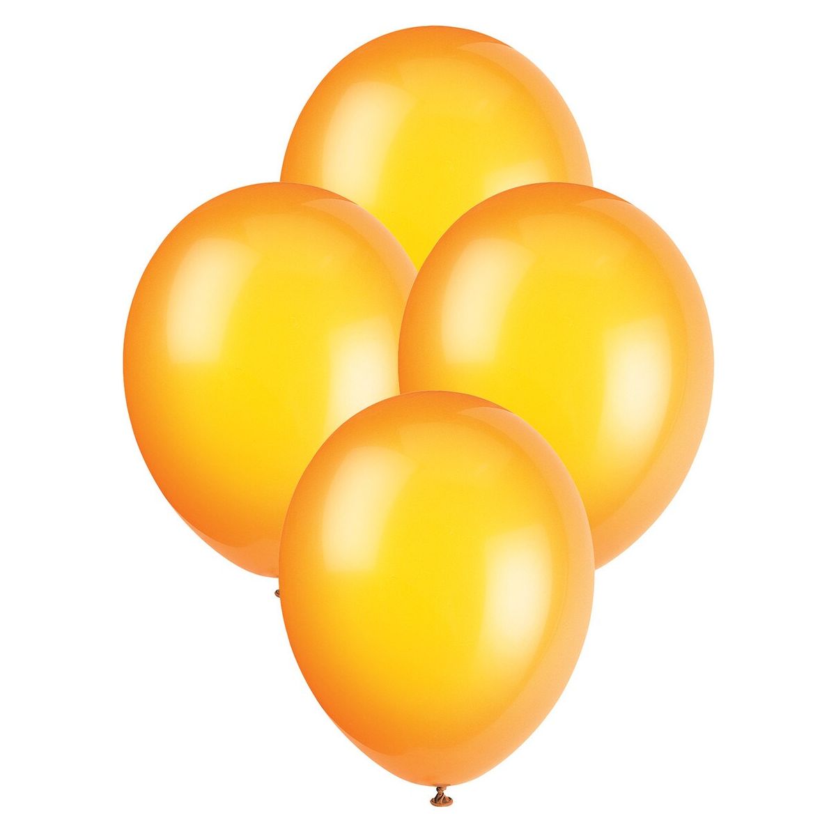 Premium Crystal Latex Balloons - Citrus Orange