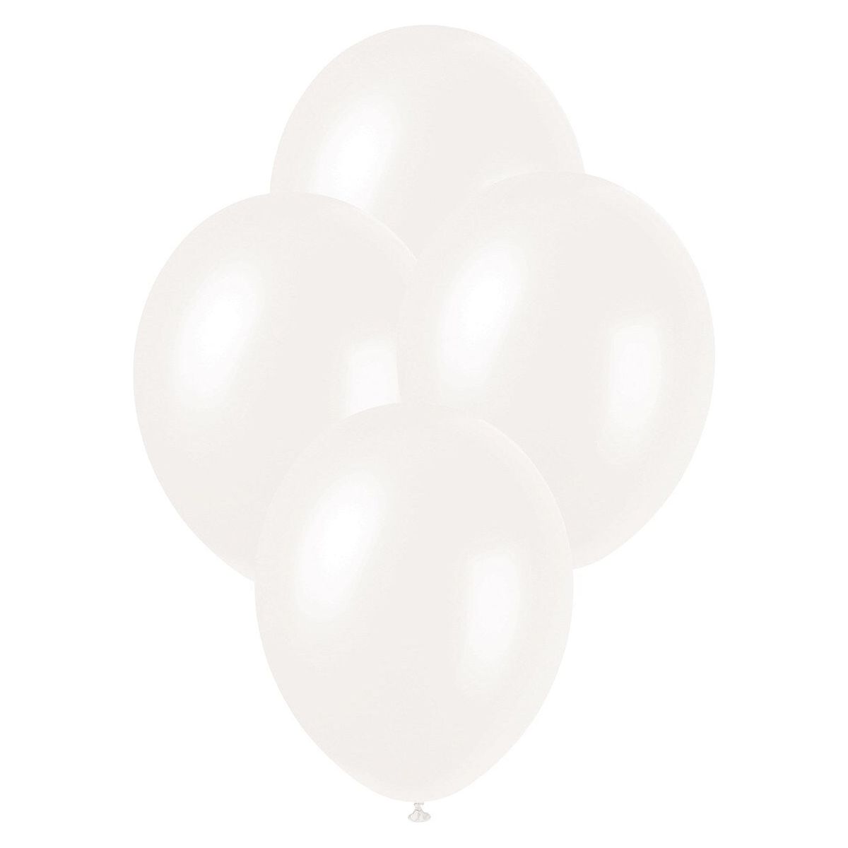 Premium Pearl Latex Balloons - Iridescent White