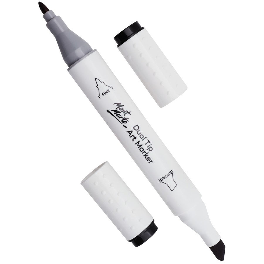 Mont Marte Dual Tip Alcohol Art Marker Black 120 - Dollars and Sense