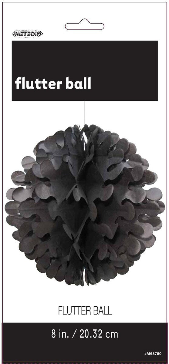 Flutter Ball Decoration - Midnight Black