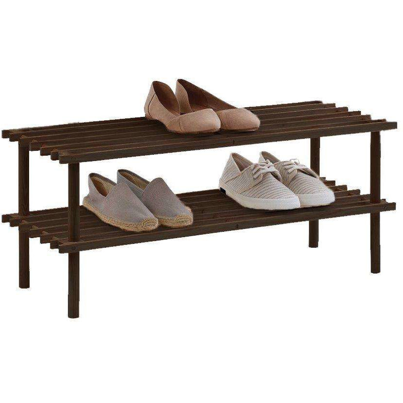 Shoe Rack 2 Tier - Chocolate