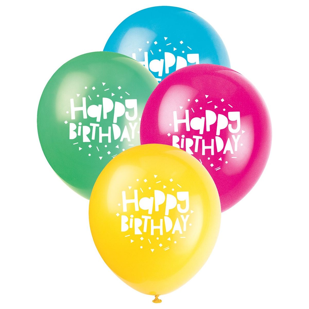 Happy Birthday Balloons - Colourful