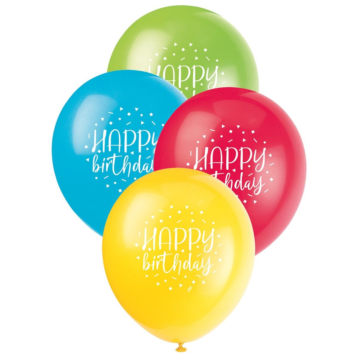 Happy Birthday Balloons - Colourful