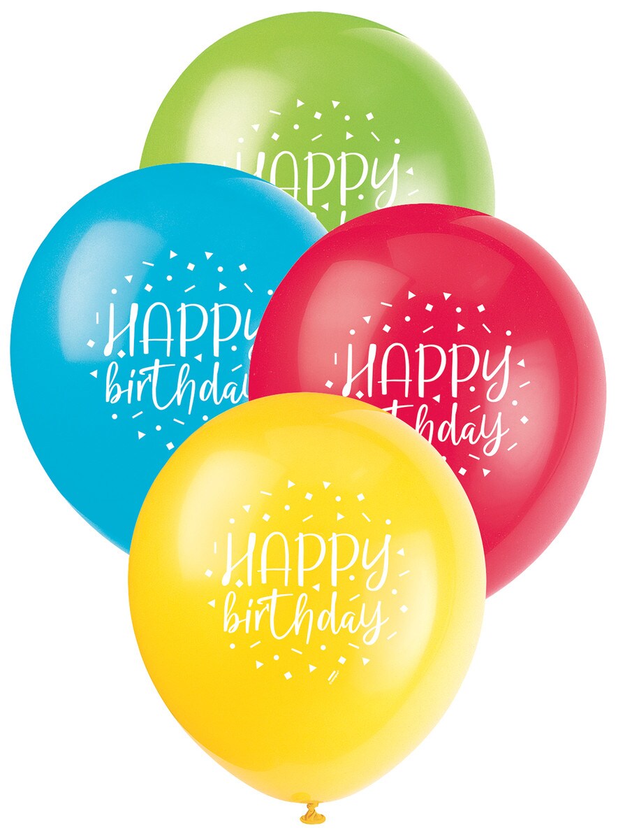 Happy Birthday Balloons - Colourful