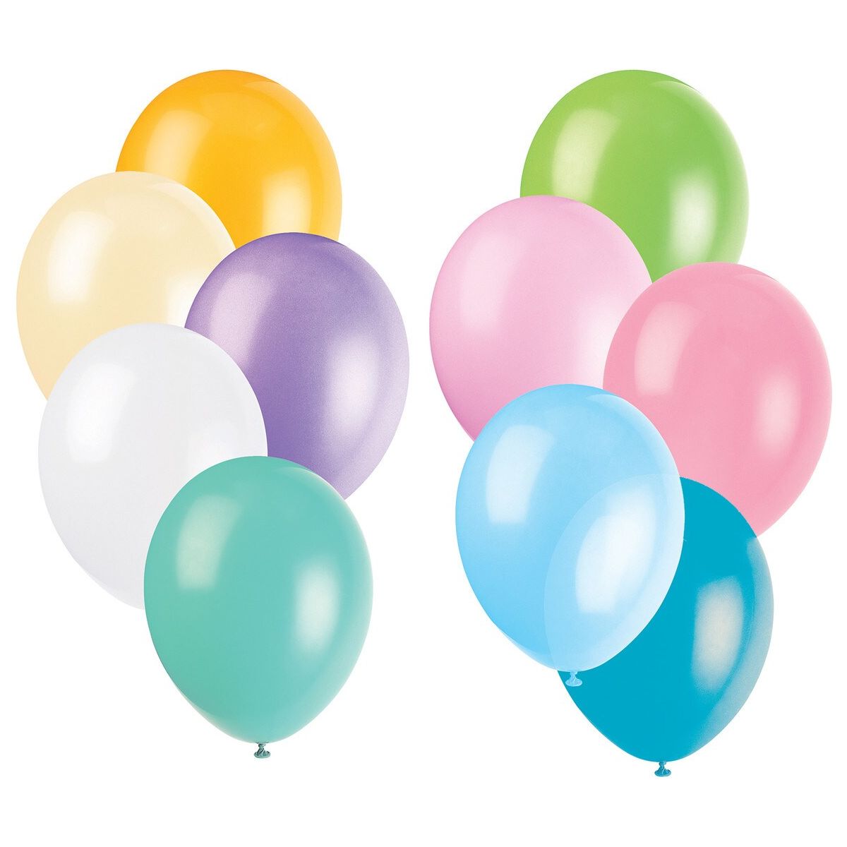 Decorator Latex Balloons - Assorted Pastel