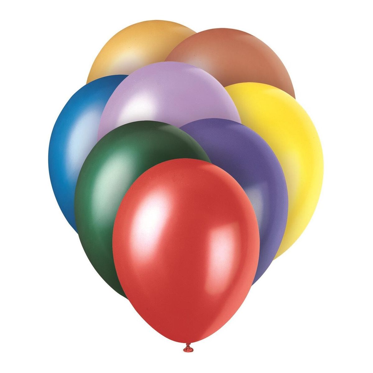 Pearl Latex Balloons - Assorted Bright