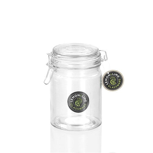 Fresco Glass Clip Jar