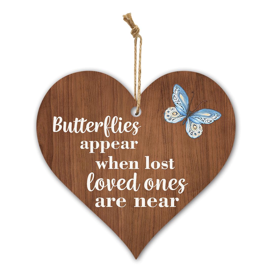 MDF Butterfly Heart Wall Hanging - Dollars and Sense