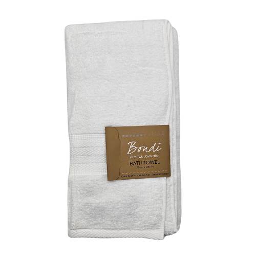 Bondi Zero Twist White - Bath Towel