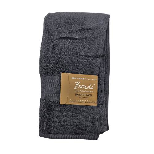 Bondi Zero Twist Coal - Bath Towel