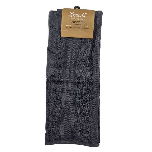 Bondi Zero Twist Coal - Hand Towel