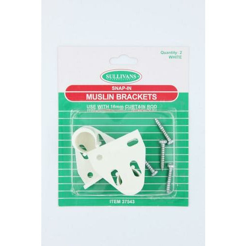 Snap-In Muslin Brackets - White