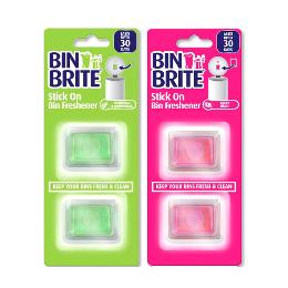 Bin Brite Stick On Freshener - Citron & Lemon