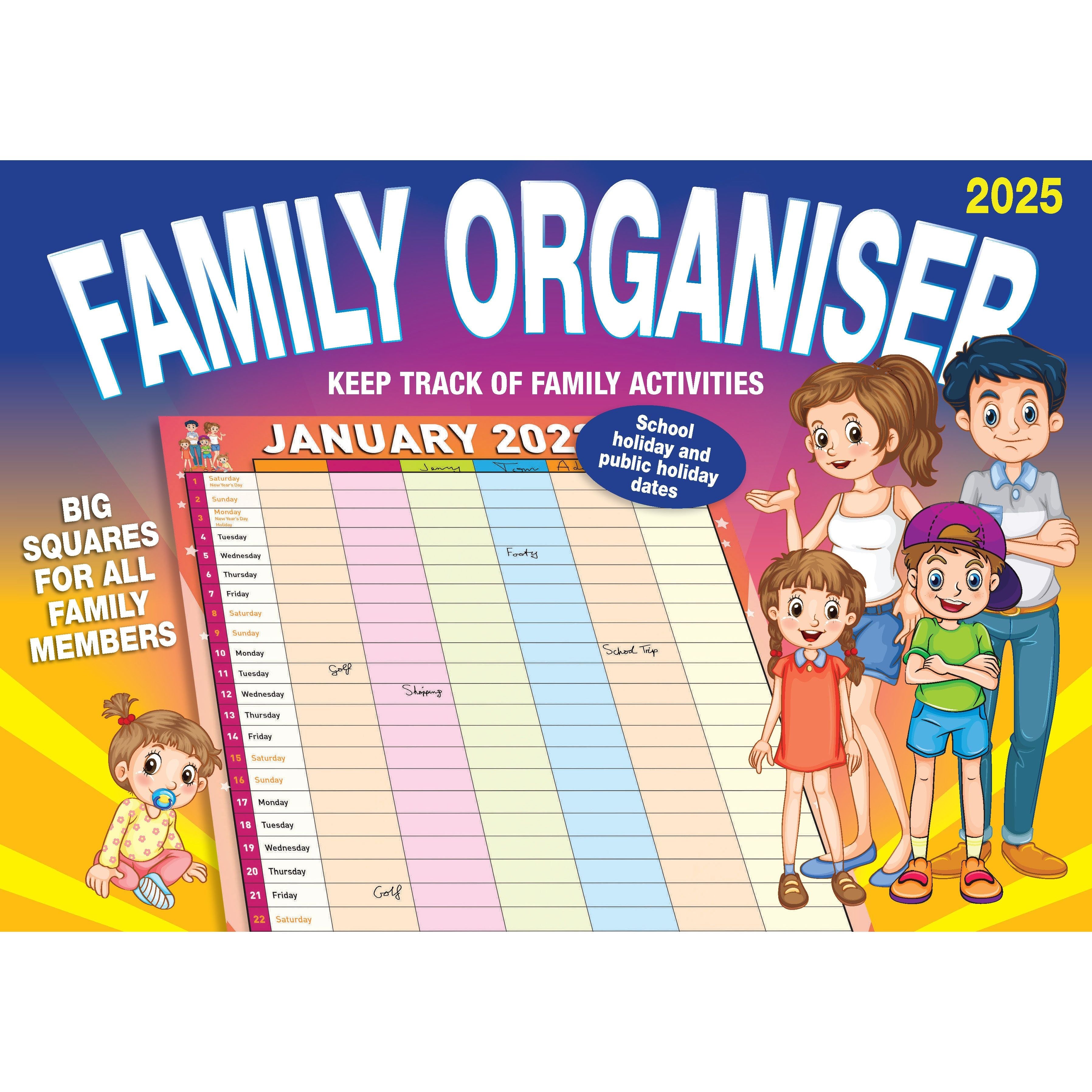 Calendar 2025 - Family Organiser