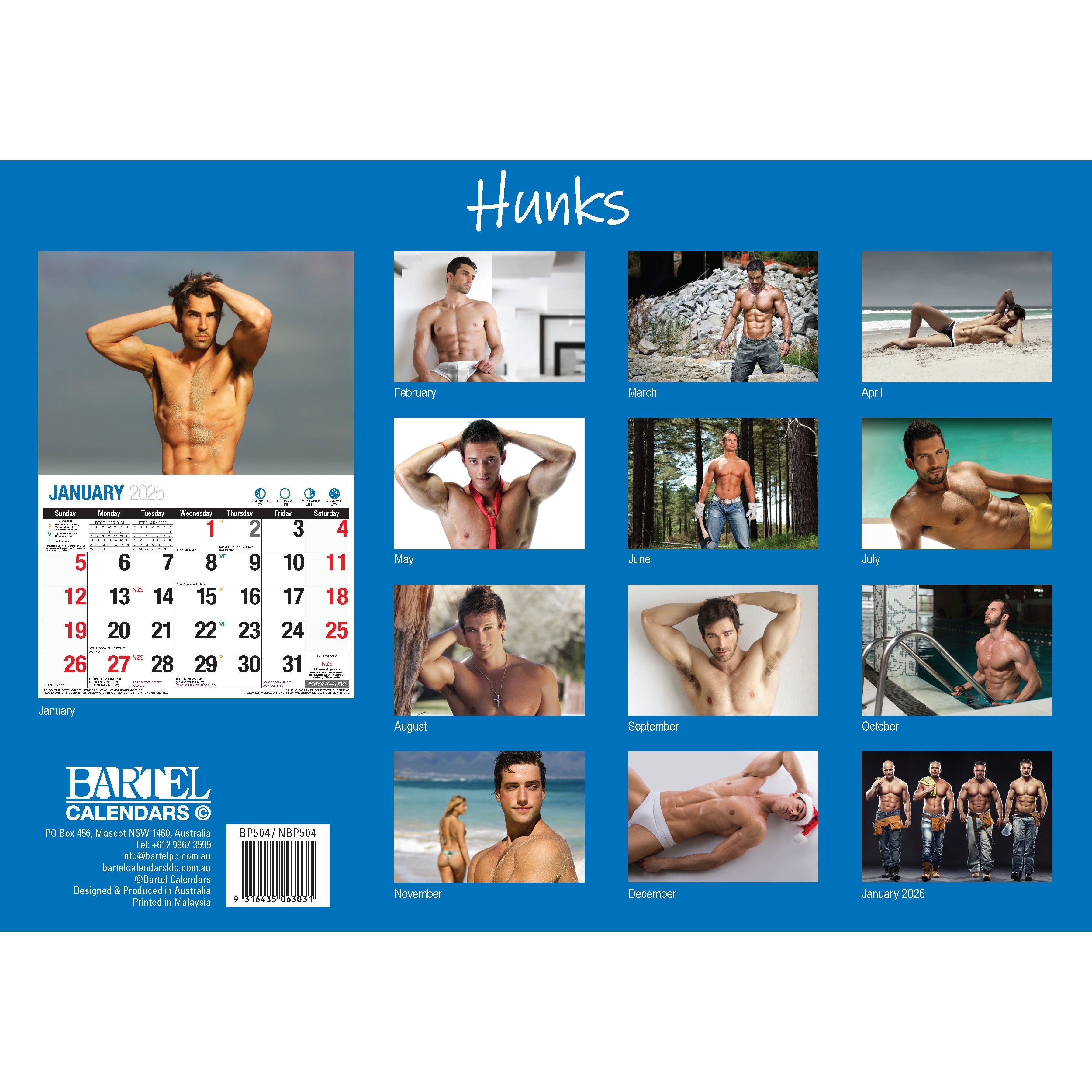 Calendar 2025 - Hunks