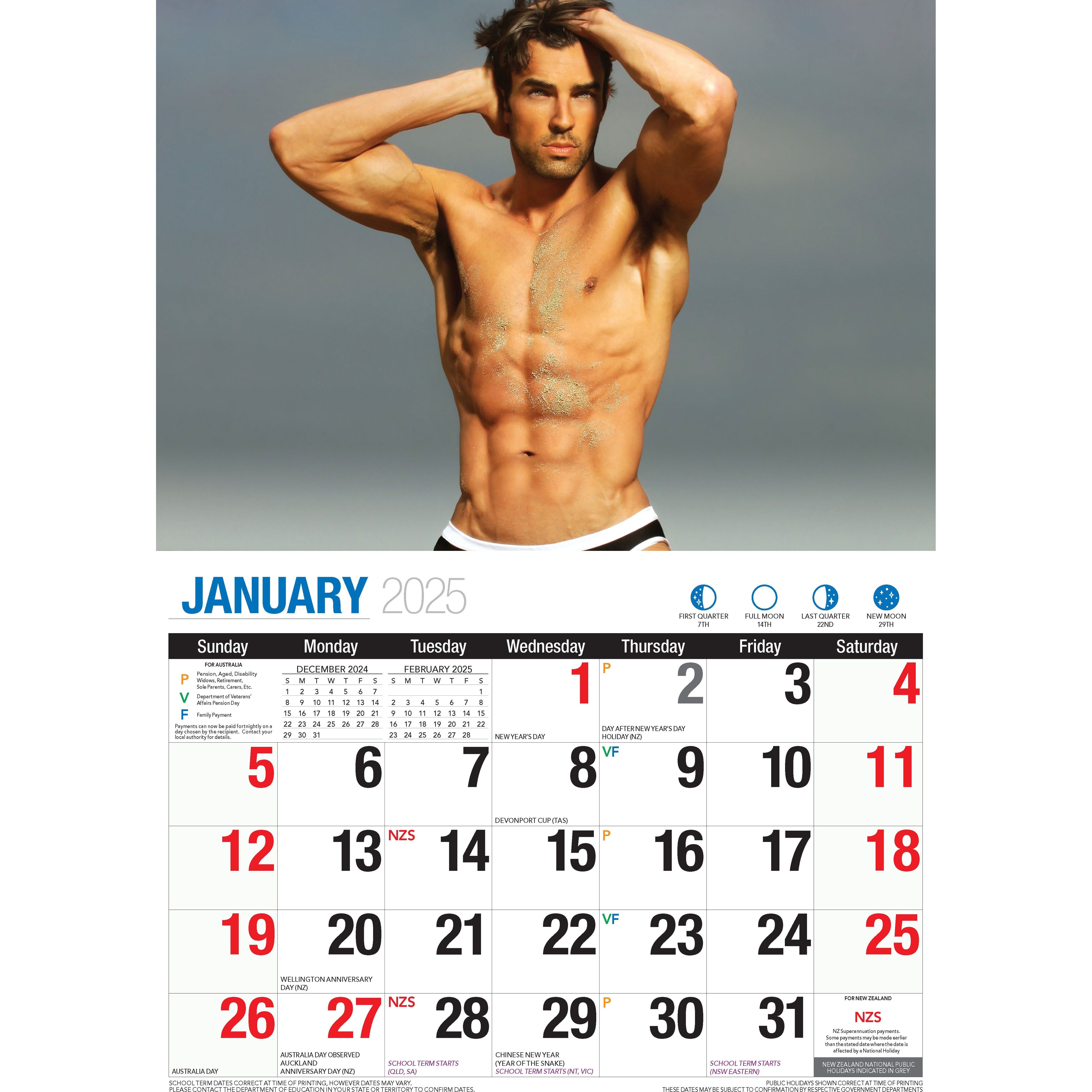 Calendar 2025 - Hunks